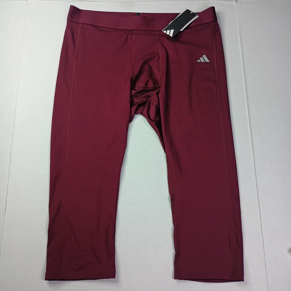 Adidas‎ TF 34 Tight M Men's Athletic Pants Maroon Size XL XLarge